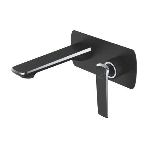 Смеситель для раковины Rose R1341H встраиваемый в стену черный