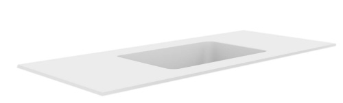 Раковина акриловая Armadi Art Quatro 793-120-W 121х52 накладная цвет белый без отверстий под смеситель