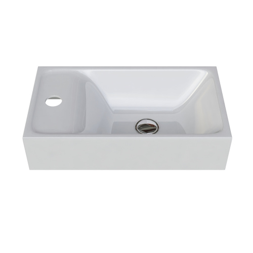 Раковина из искусственного мрамора Altasan TORTUGA UPP22TORTUGA 40х22 встраиваемая цвет белый 1 отверстие под смеситель