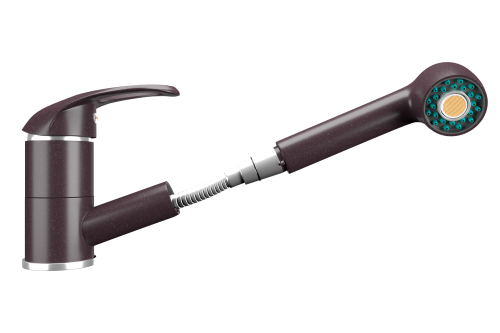 Смеситель для кухни Ulgran Classic U-002-345 на раковину шоколад без термостата