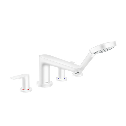 Смеситель Hansgrohe Talis E 71748700 на борт ванны белый