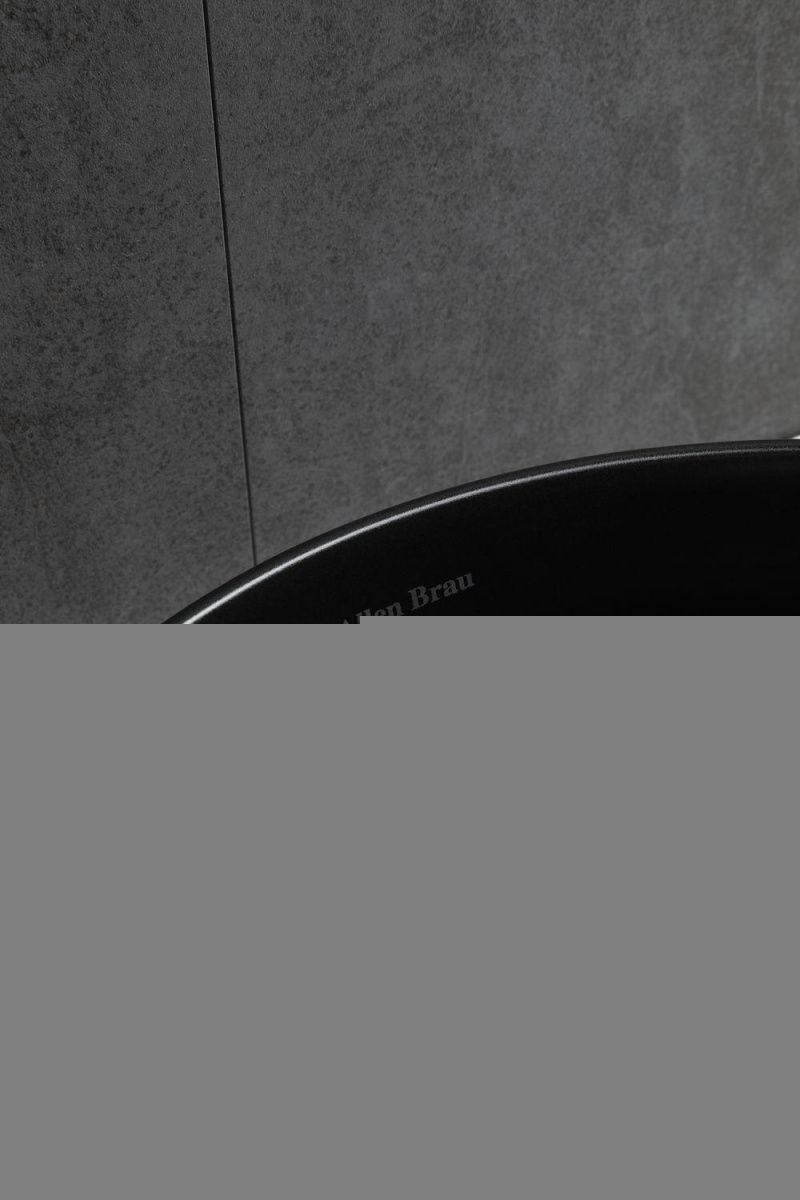 Раковина керамическая Allen Brau Fantasy 4.11032.31 40х40 накладная цвет черный без отверстий под смеситель