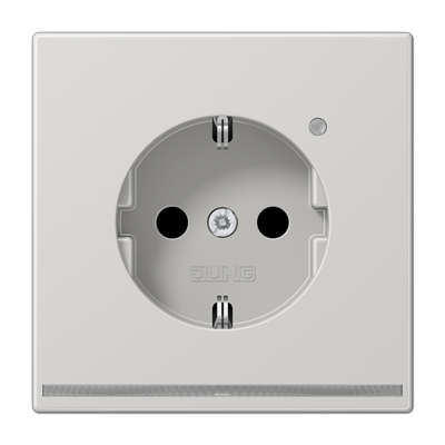 Розетка с LED подсветкой Jung LS1520-OLGLNW