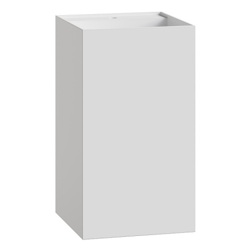 Раковина из искусственного камня Boheme Cube 802-MW 48х48 напольная цвет белый