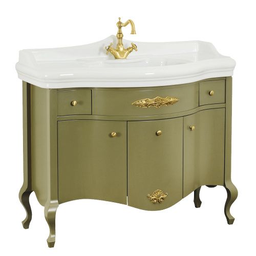 Тумба под раковину Migliore IMPERO 25958 110х57х82 напольная цвет олива