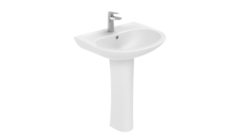 Раковина из сантехнического фарфора Creavit Pitta PA060-00CB00E-0000 61х51 подвесная цвет белый