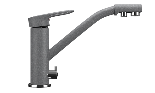 Смеситель для кухни Ulgran Classic U-010-342 на раковину графит без термостата