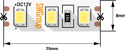 Светодиодная лента SWG Standard SWG2120 00-00018955