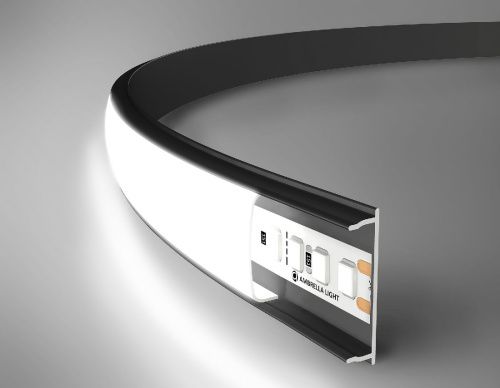 Алюминиевый накладной профиль Ambrella Light Alum Profile (Алум Профиле) GP1600BK
