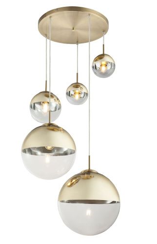 Светильник подвесной Toplight Glass (Гласс) TL1203H-05GD