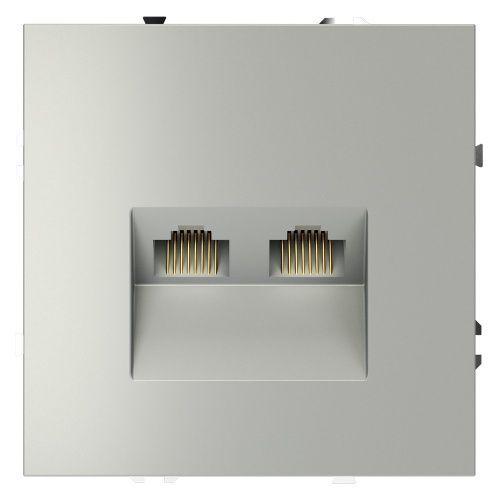 Розетка компьютерная двойная VOLTUM S70 VLS060205