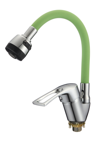 Смеситель для кухни D-Lin D150422-5T на мойку зеленый
