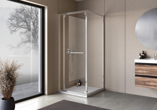 Душевой уголок Kolpa-San STELLAR 518840 120х90 стекло прозрачное профиль серебро без поддона