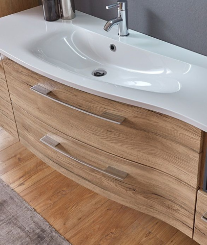 Тумба под раковину Marlin 3160motion MNWUG92DR(273/473) 90х48х48 подвесная цвет дуб натуральный