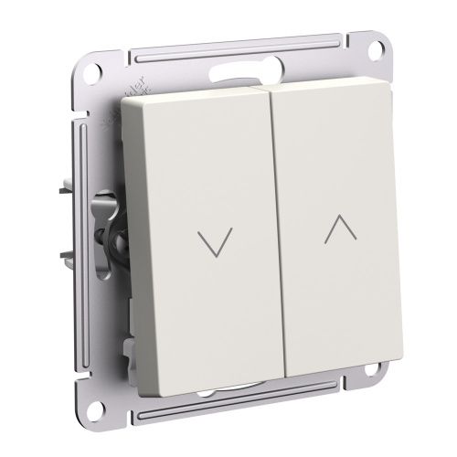 Выключатель 2-клавишный для жалюзи 10А Systeme Electric AtlasDesign (АтласДесигн) ATN000219