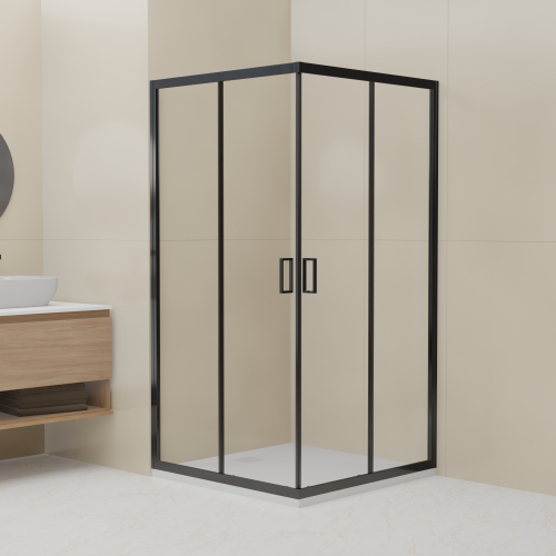 Душевой уголок RGW Classic (Класcик) 32093400-14 100х100 стекло прозрачное профиль черный без поддона