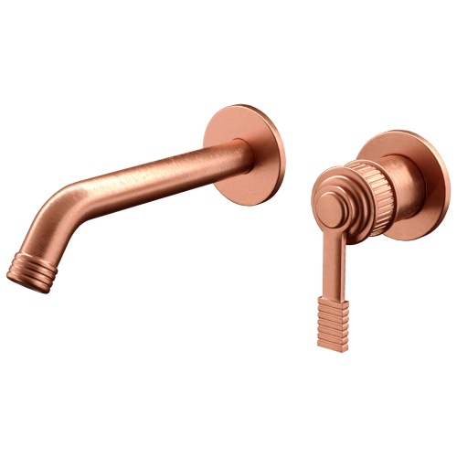 Смеситель для раковины Remer Atelier AL15PLRP встраиваемый в стену медь