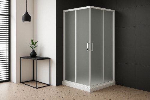 Душевой уголок Royal Bath HPD RB7085HPD-C 85х70 стекло матовое профиль белый без поддона