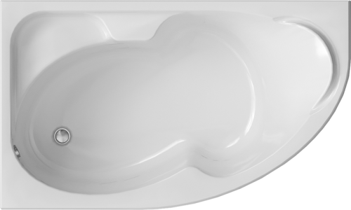 Ванна акриловая 1MarKa DIANA 01ди1790л 170х90 пристенная асимметричная без каркаса