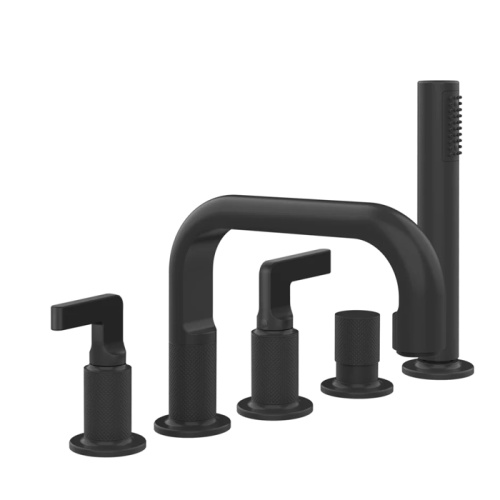 Смеситель Gessi Inciso 58040#299 на борт ванны черный