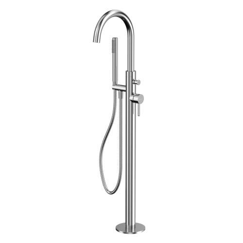 Смеситель для ванны Whitecross Y brushed nickel Y1233NIB напольный никель брашированный без термостата