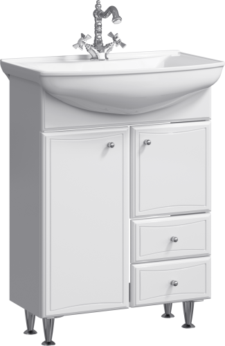 Тумба с раковиной Aqwella Barcelona BA0106K 61x35,5x83 напольная