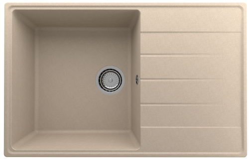 Кухонная мойка Ulgran Quartz Prima 780-03 78х50 цвет бежевый