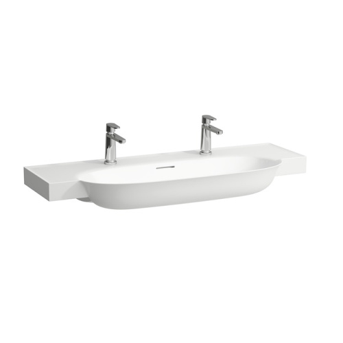 Раковина керамическая Laufen New Classic 120 см 8.1385.8.757.107.1 накладная цвет белый матовый
