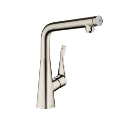 Смеситель для кухни Hansgrohe Metris Select 14883800 на мойку вороненая сталь