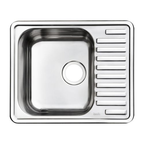 Кухонная мойка IDDIS Strit STR58SDi77 59х49 цвет сатин поверхность глянцевая