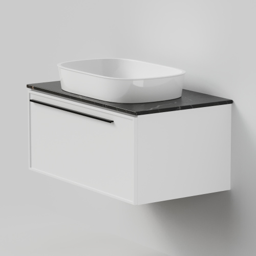 Тумба со столешницей La Fenice ELBA NFNC-01-ELB-B-80-3-GB 80х62х49 подвесная цвет белый