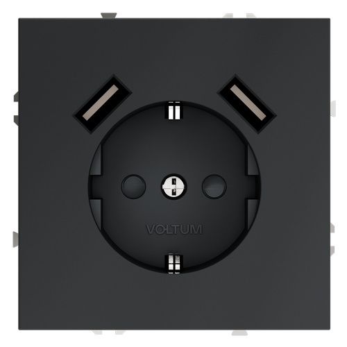 Розетка с USB, А+А VOLTUM S70 VLS040407