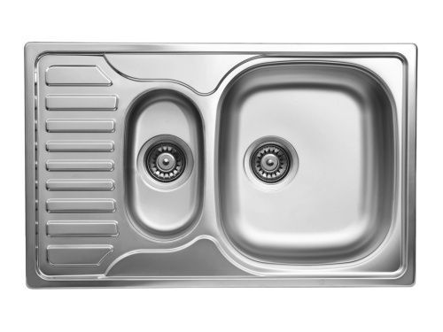 Кухонная мойка Ukinox Комфорт COP780.490 15GT8K 1R 49х78 цвет хром поверхность полированная