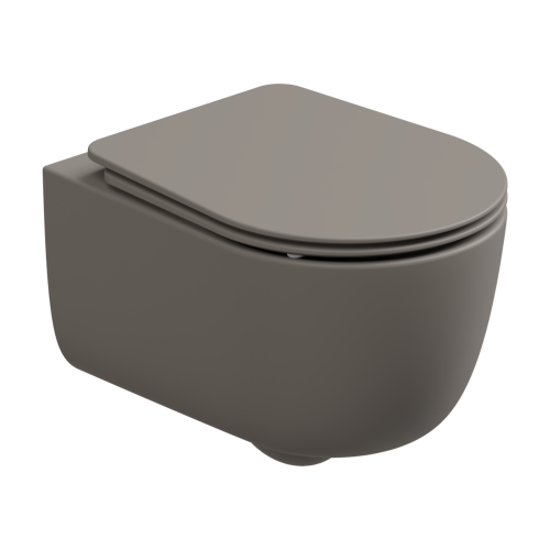 Чаша унитаза подвесная GSG Ceramic Design Hit! HIWCSO030 цвет бежевый без сиденья безободковая смыв торнадо