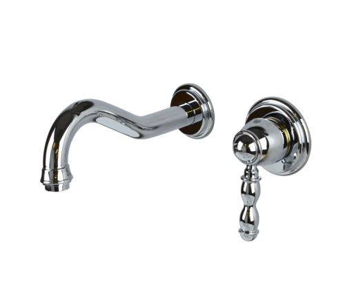 Смеситель для раковины Bronze de Luxe TIFFANY 1920CR встраиваемый в стену хром