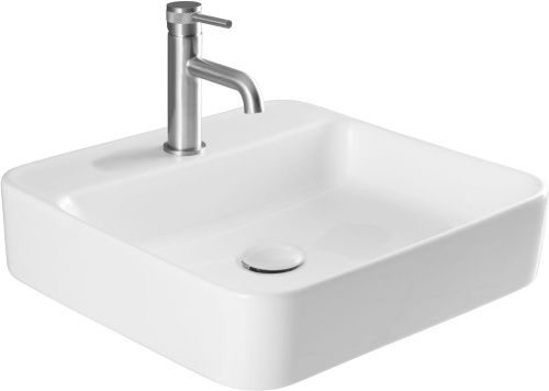 Раковина керамическая Allen Brau Liberty 4.32014.20 48х48 накладная цвет белый 1 отверстие под смеситель Раковина керамическая Allen Brau Liberty 4.32014.20 48х48 накладная цвет белый 1 отверстие под смеситель