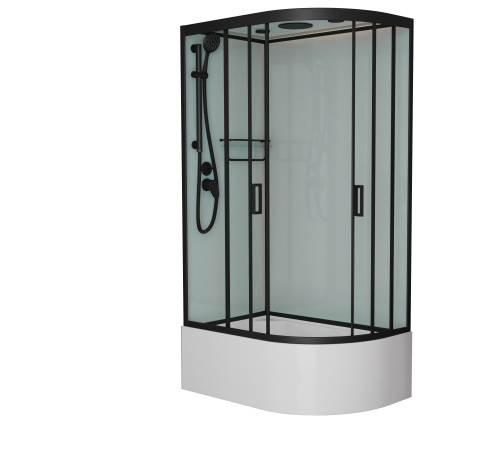 Душевая кабина Frank 151009 120х80 с крышей ориентация левая Душевая кабина Frank 151009 120х80 с крышей ориентация левая