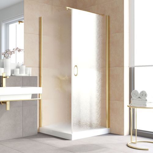 Душевой уголок Vegas-Glass EP-Fis LUX EP-Fis LUX 80*120 09 02 R 120х80 стекло рифленое профиль золото без поддона