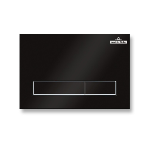 Клавиша смыва механическая Lavinia Boho RelFix 380501MB цвет черный матовый/хром