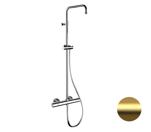 Душевая стойка Remer Elegance EQ32ASSDBG настенная