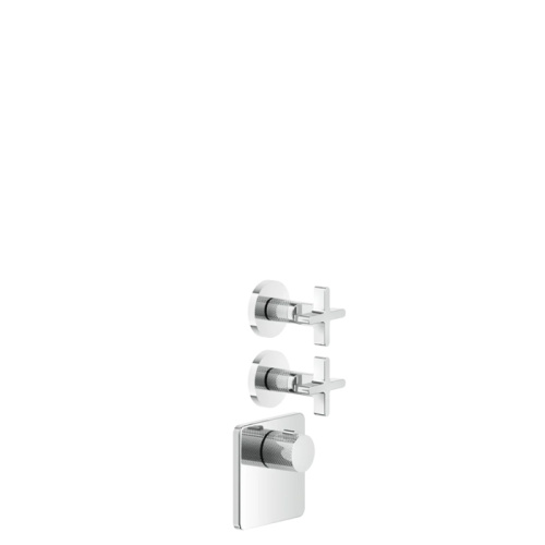 Смеситель для душа Gessi Inciso 58344#031 встраиваемый в стену хром с термостатом (внешняя часть)