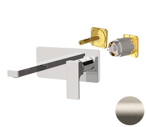 Смеситель для раковины Remer Absolute AU15KBXV встраиваемый в стену нержавеющая сталь