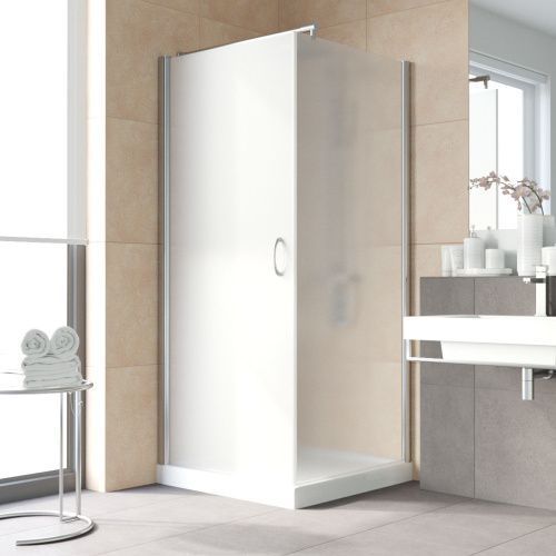 Душевой уголок Vegas-Glass EP-Fis LUX EP-Fis LUX 80*110 08 10 L 110х80 стекло матовое профиль хром без поддона