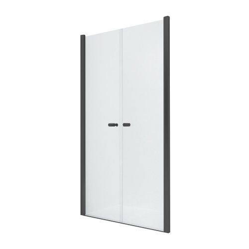 Душевая дверь New Trendy NEW SOLEO Black D-0248A 130х195 стекло прозрачное профиль черный