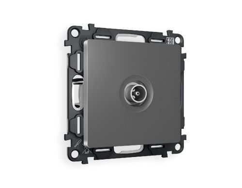 Комплект механизма TV розетки оконечной 50-870 MHz 1dB Ambrella Volt Alfa (Алфа) MA663010