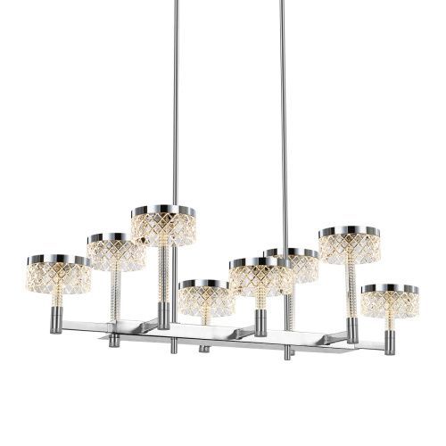 Люстра на штанге Delight Collection Diamond cut (Диамонд цут) MD21020075-8B chrome