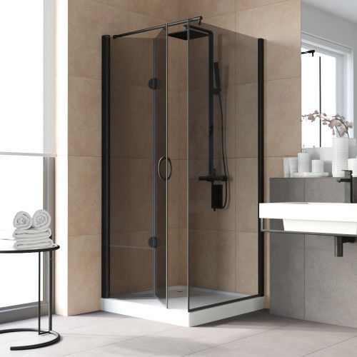 Душевой уголок Vegas-Glass GPS-Fis LUX GPS-Fis LUX 80*80 02М 07 L 80х80 стекло тонированное профиль черный без поддона