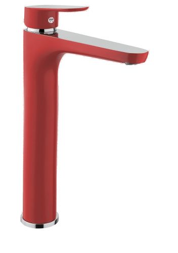 Смеситель Fiore 81RX8119 на раковину хром/красный