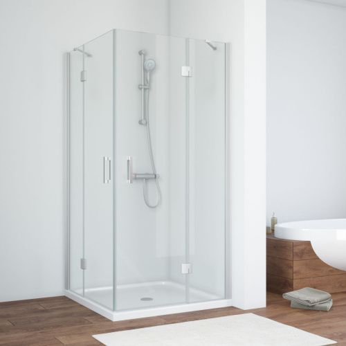 Душевой уголок Vegas-Glass AFA TUR+NOVO AFA NOVO 80 07 crystalvision 80х80 стекло прозрачное профиль хром без поддона