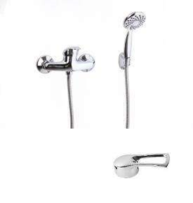 Смеситель для ванны и душа Сантаком StOmega 3338-4 настенный хром